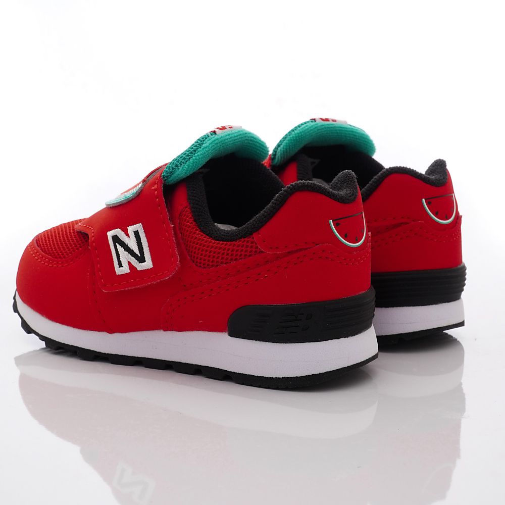 New Balance - 復古透氣慢跑西瓜鞋款574FRR系列(小童段)-紅