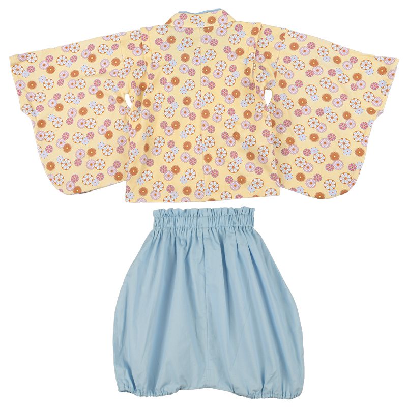 akachan honpo - 袴連身衣(兩件式)-淺藍色