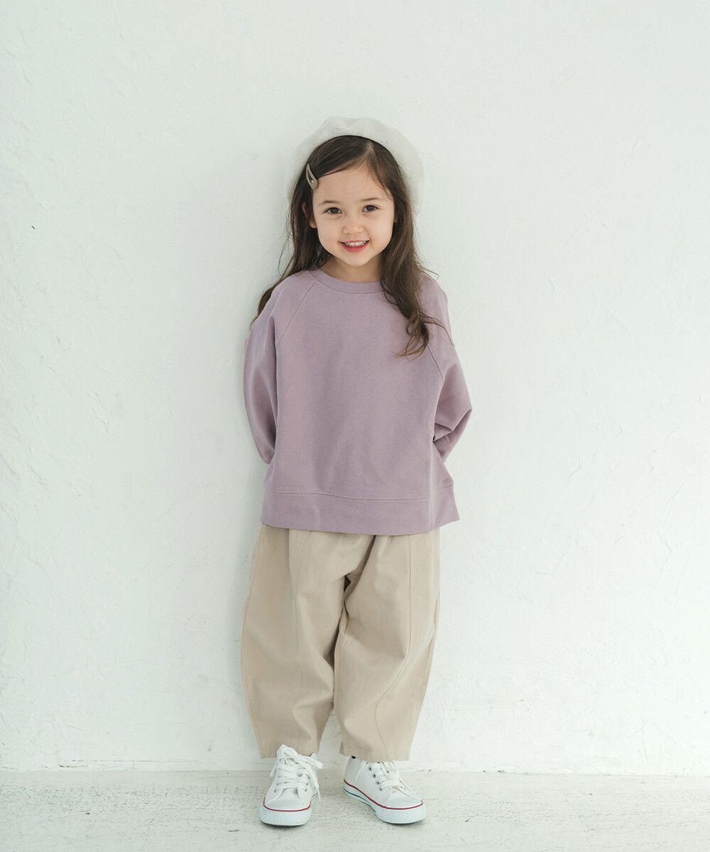 日本 riziere - 純棉Oversize風大學T-薰衣草