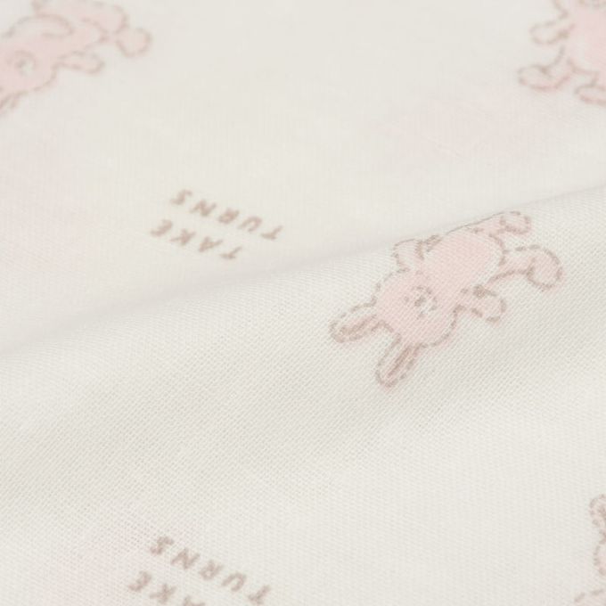 akachan honpo - 沐浴用品８件組-毛巾＆紗布-粉紅色