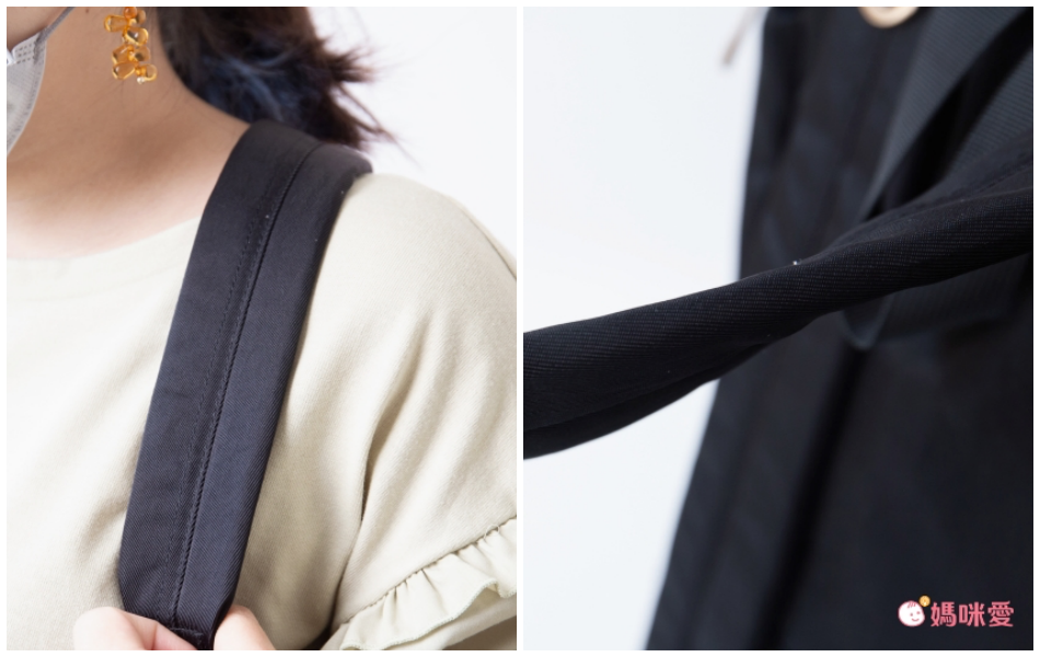 日本 Fuente - [超輕量] 簡約蝴蝶結機能收納後背包-迷霧藍 (26x41x14cm)