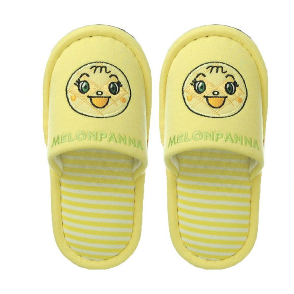 日本千趣會 - 兒童室內拖鞋-菠蘿麵包-黃 (14-16cm)