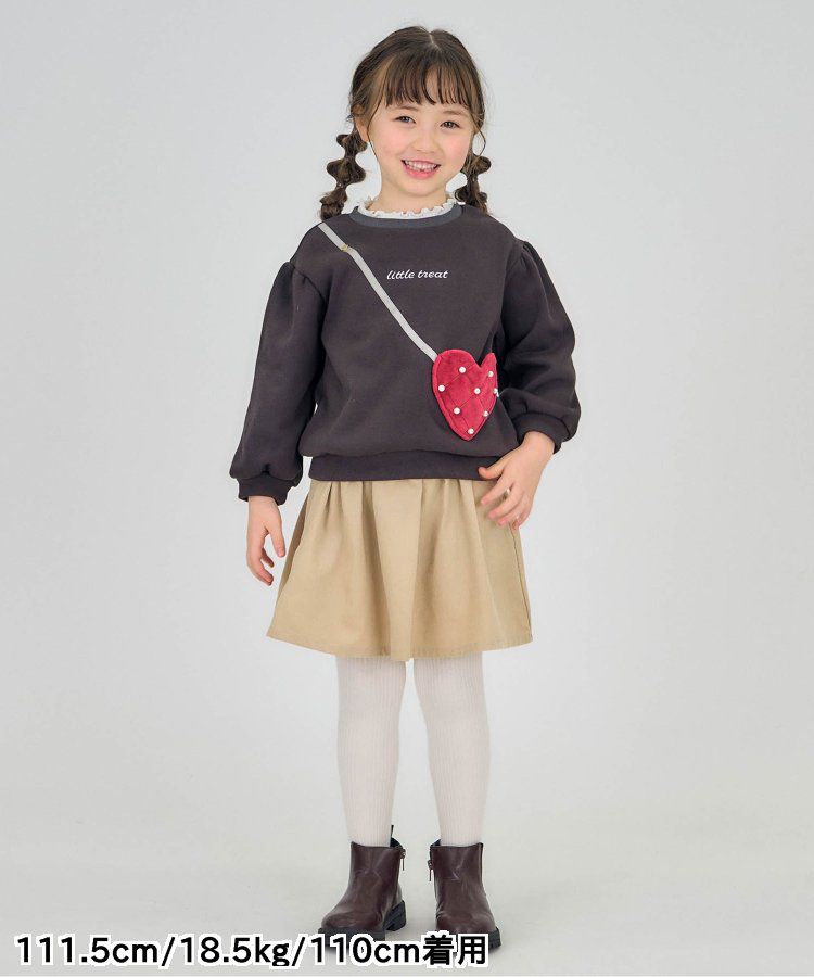 日本 apres les cours - 燈芯絨甜美冬季褲裙-紅格紋