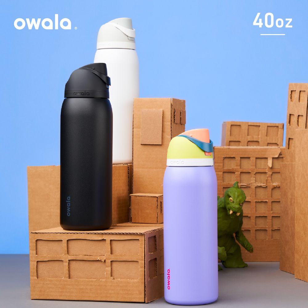 美國 Owala - Freesip三層不鏽鋼保溫杯｜專利雙飲口｜-1183ml