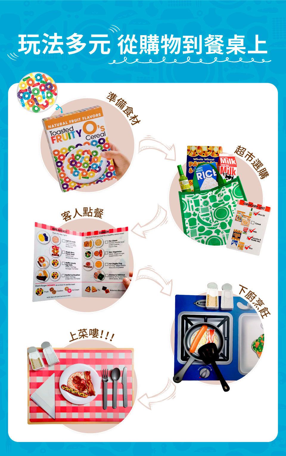 美國瑪莉莎 Melissa & Doug - 豪華廚房烹飪遊戲套組-限定款