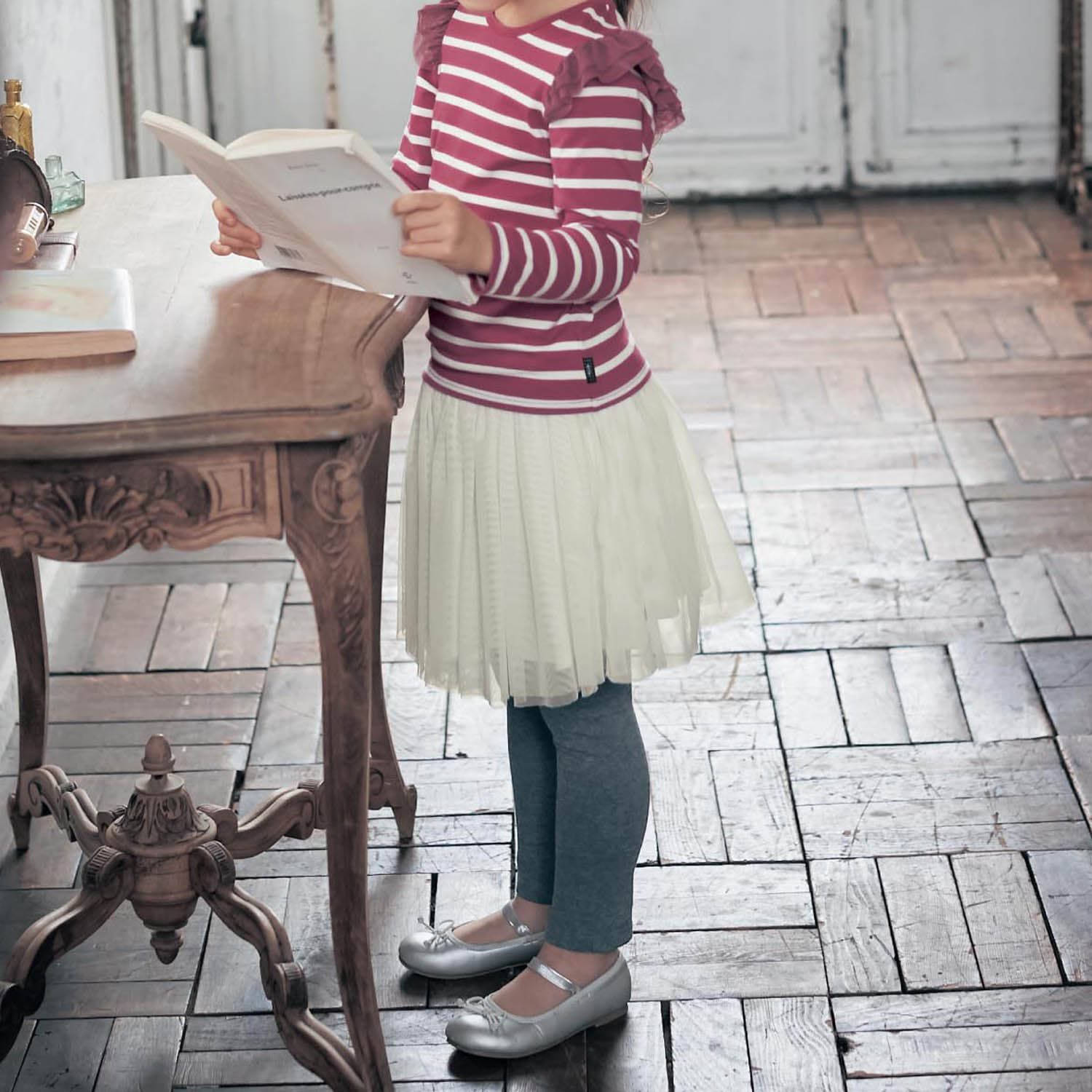 日本千趣會 - GITA 純棉百搭內搭褲裙-澎澎紗裙-冰河藍