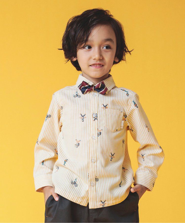 日本 BREEZE - [推薦]氣質系正式領長袖襯衫-素面-米白