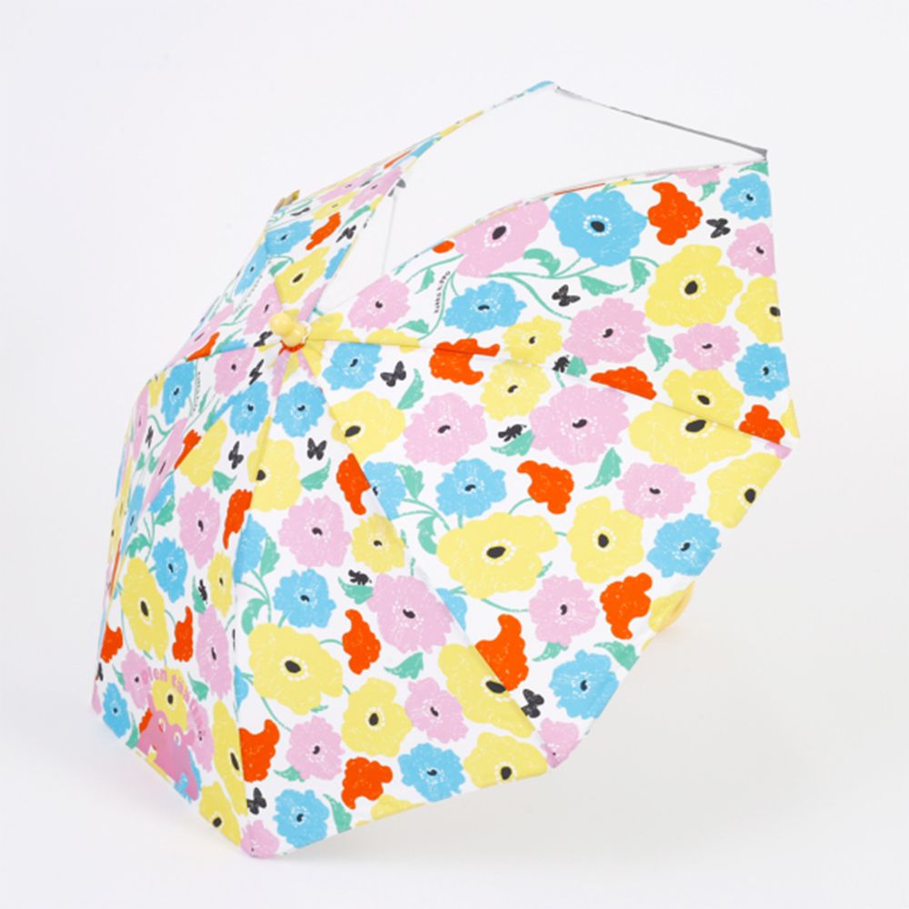[新版]兒童單片透明直傘-繽紛花園