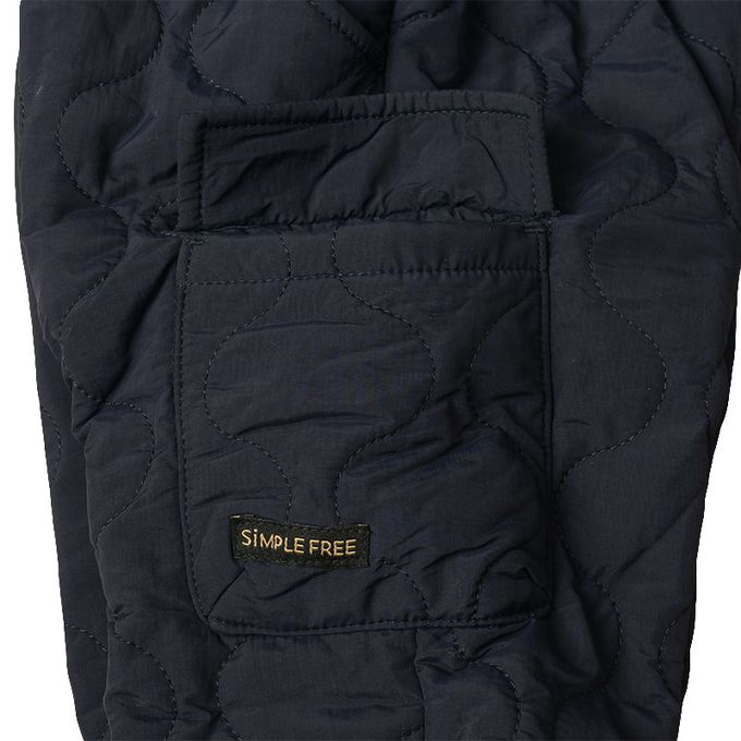 akachan honpo - 長褲-尼龍塔夫綢布鋪棉-深藍色