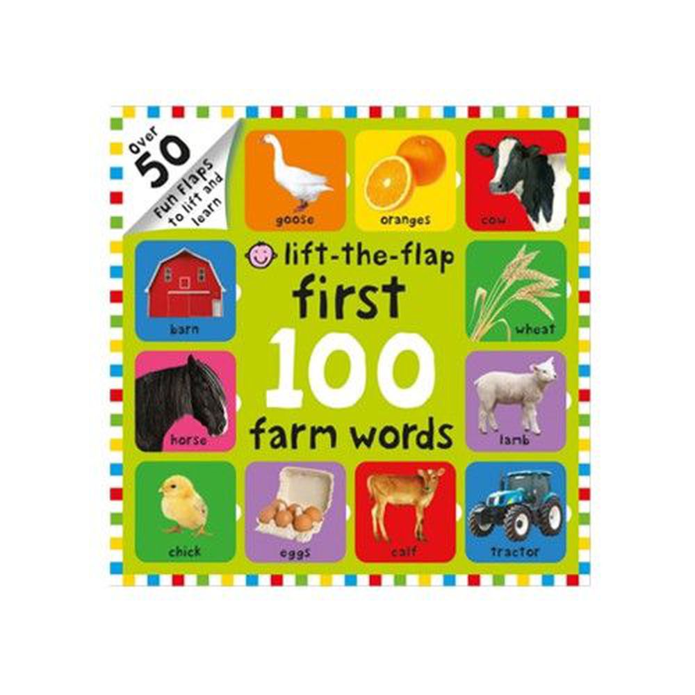 Kidschool - First 100 Farm Words Lift-the-Flap 我的100個農場字彙翻翻書