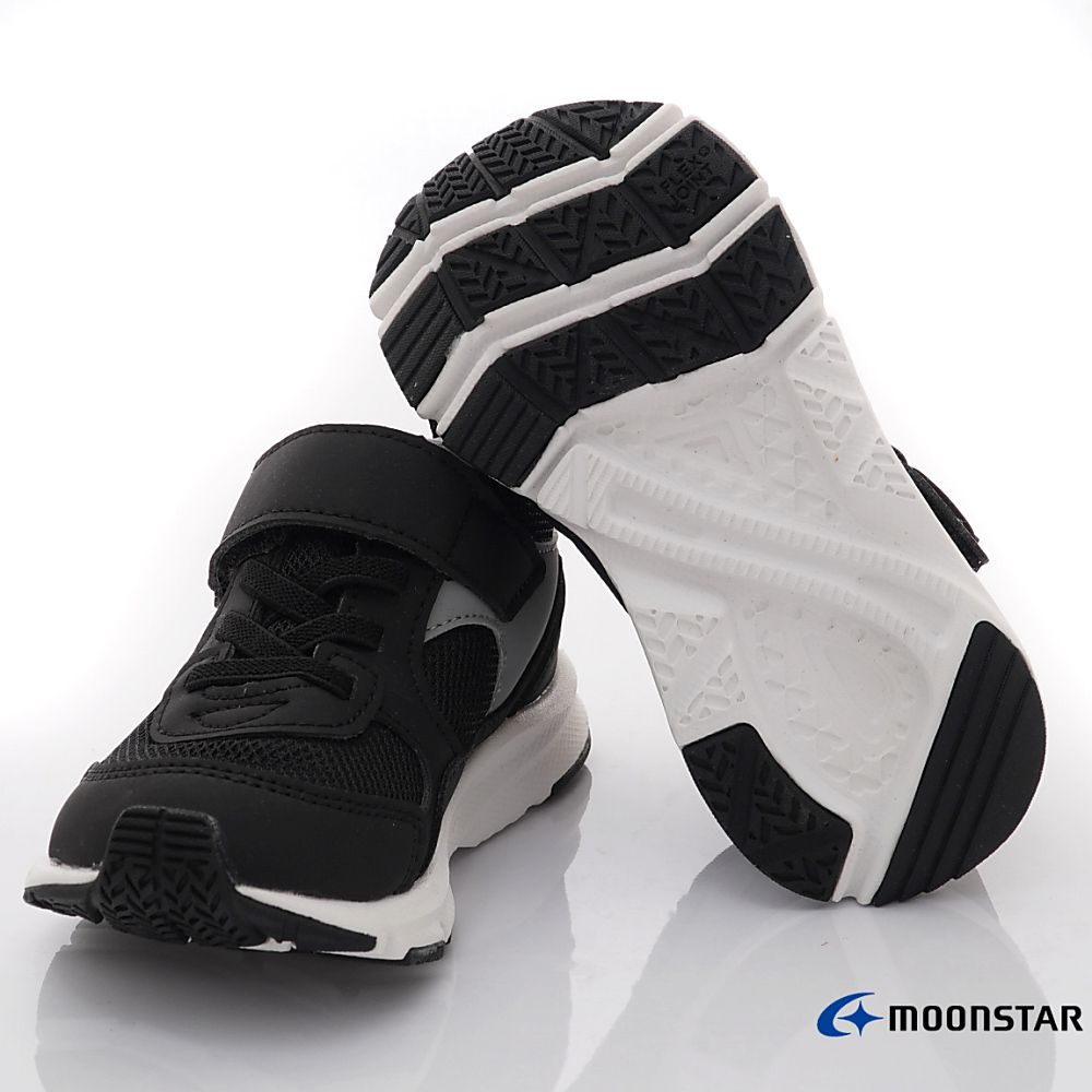 Moonstar日本月星 - 月星機能運動鞋款(中小童段)-運動鞋-黑金