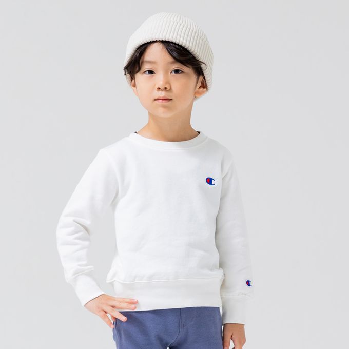 日本 Chil2 - Champion聯名 裏毛定番長袖上衣-海軍藍