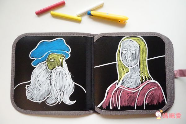 美國Jaq Jaq Bird - 攜帶型粉筆畫冊-達文西