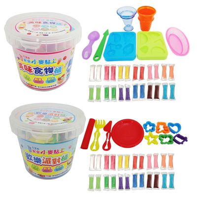 幼福文化 - 忍者兔安全小麥黏土12入桶裝合購組