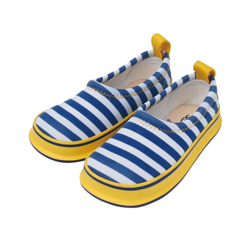 SkippOn - 兒童休閒機能鞋 - 經典系列-黃藍撞色條紋