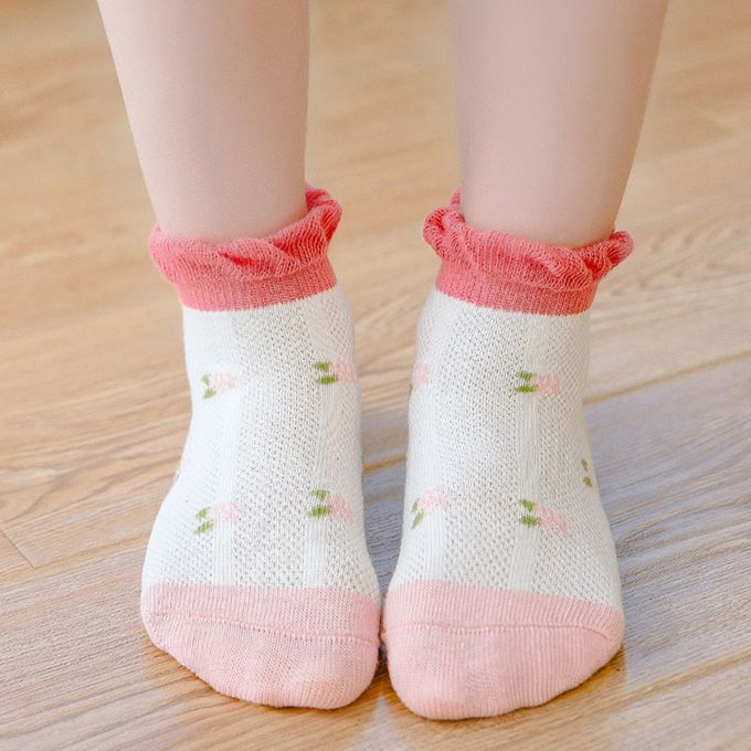 腳ㄚ子 - 幼/兒童透氣網眼襪 童襪 襪子 棉襪 兒童襪-童話世界