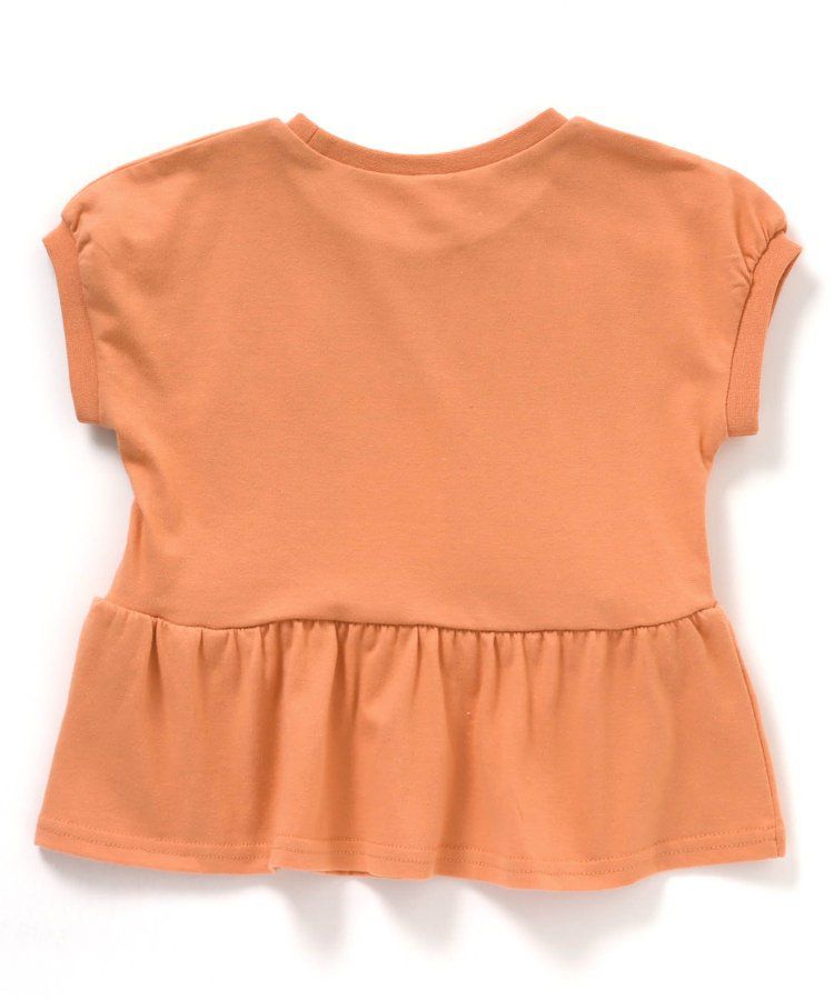 日本 apres les cours - 下擺傘狀蝴蝶結短袖上衣-桃紫