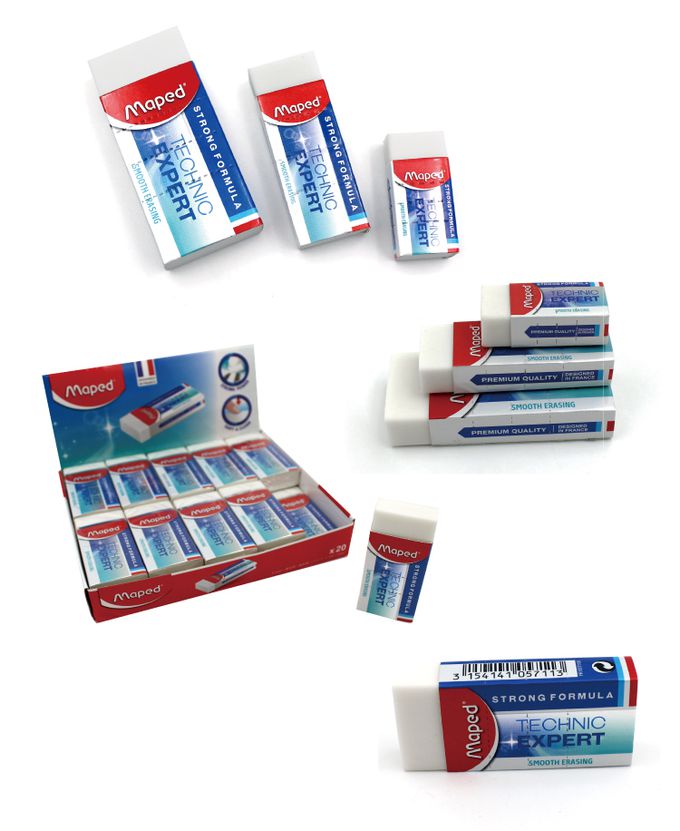 法國MAPED - 潔淨黏屑塑膠擦(大)-20入
