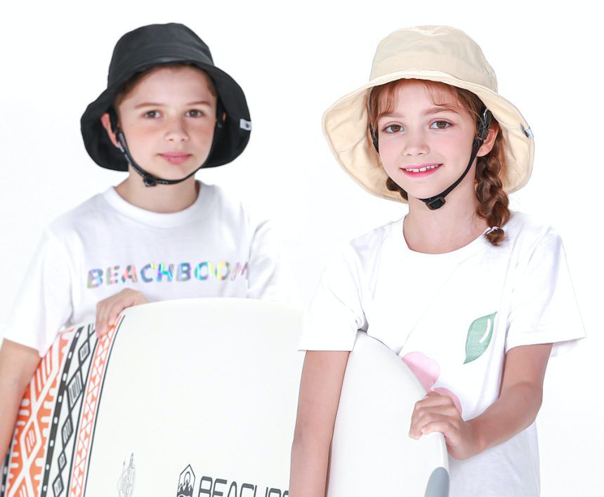 韓國 Beach Boom - 韓製UPF50+軟鋼絲防水透氣防曬帽/漁夫帽-天藍