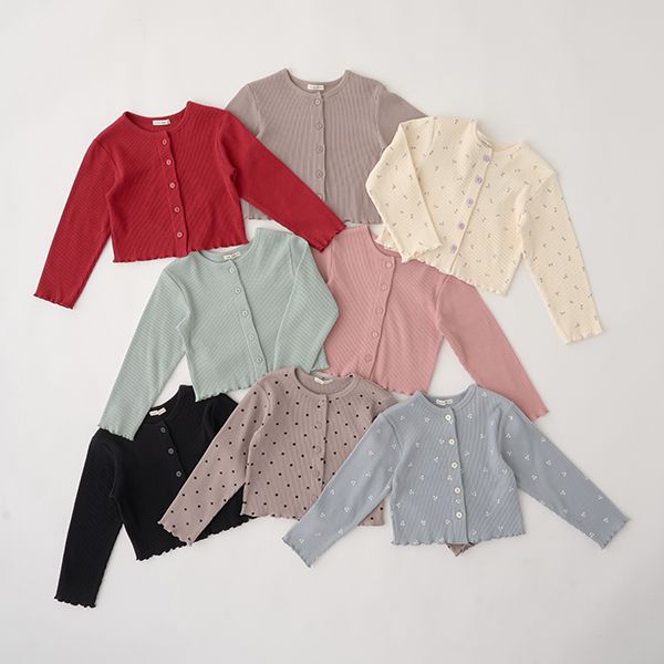 日本 Lycee mine - 下擺波浪百搭鈕扣開襟衫-粉紅