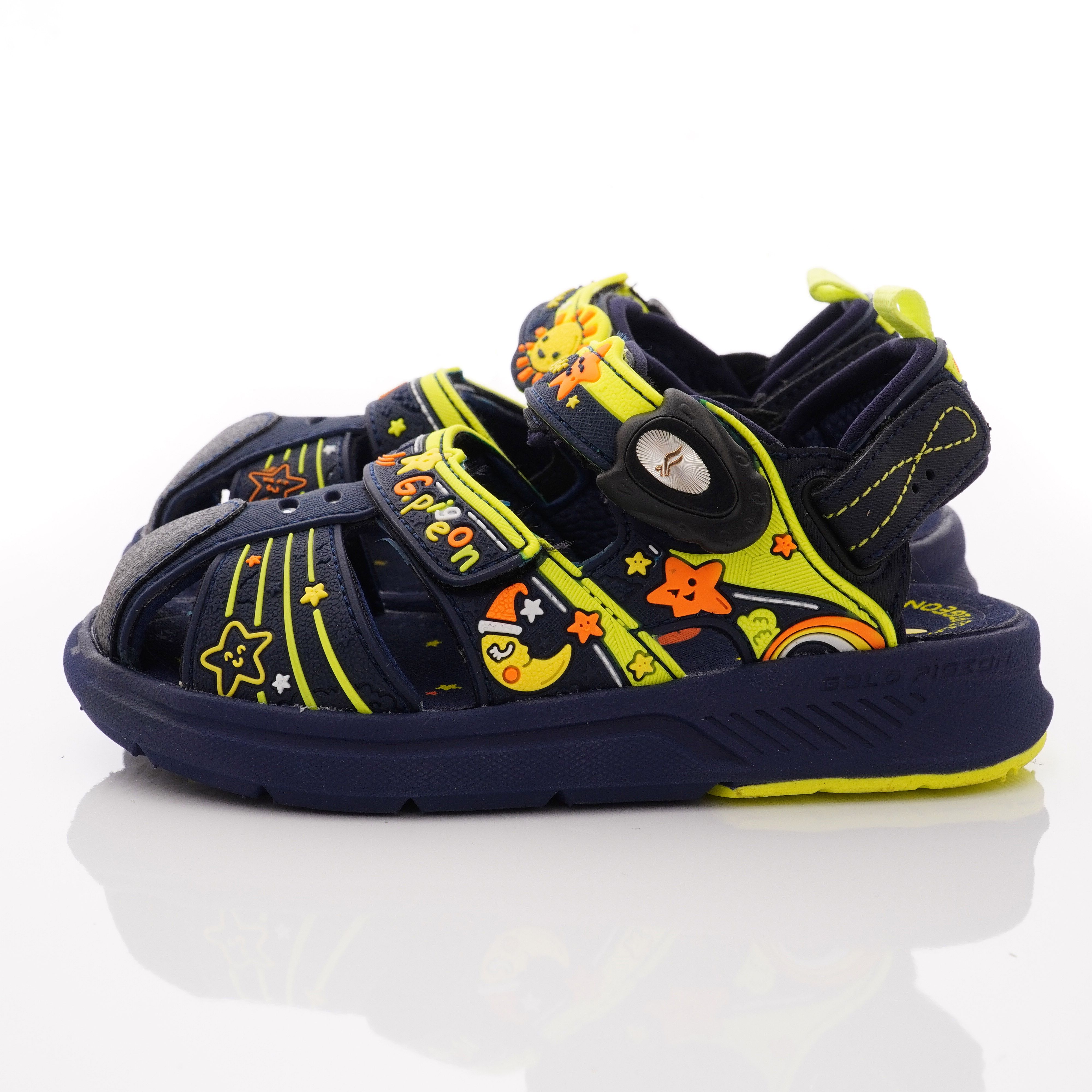 G.P - 護趾磁扣兩穿涼拖鞋款(中小童段)-藍綠