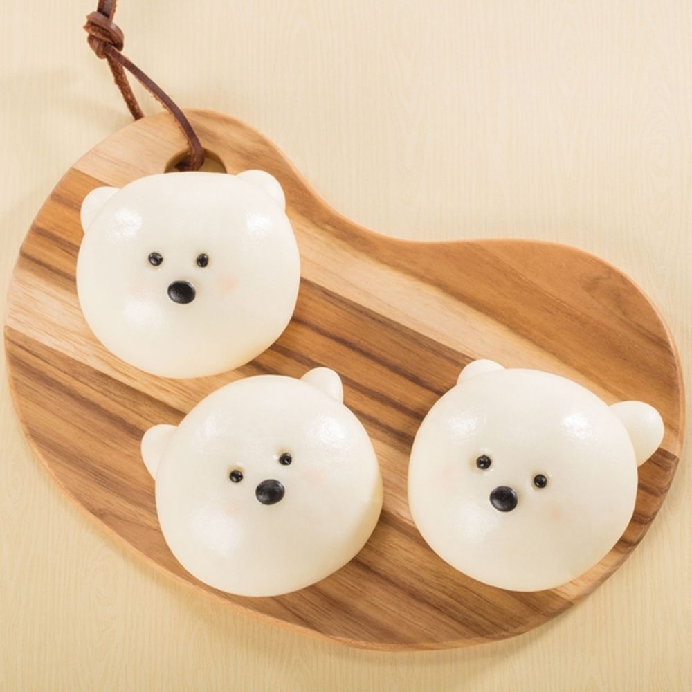 美姬饅頭 - 小白熊造型饅頭-6入-50g/顆