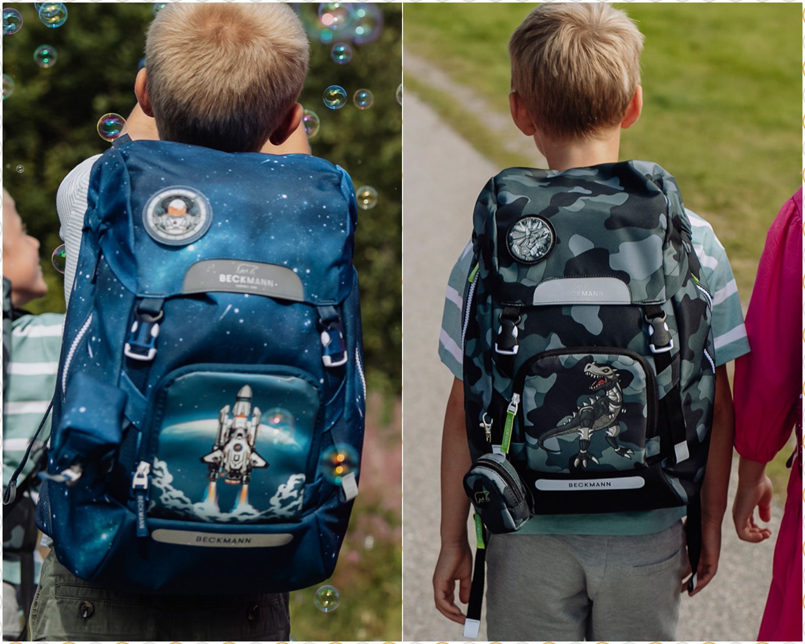 Beckmann - Classic Maxi 護脊書包 28L-閃亮豹紋