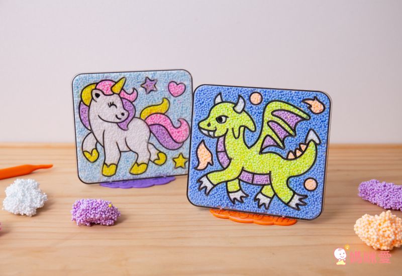 輕捏好塑形【美國Educational Insights 粒粒黏土】不卡指縫！