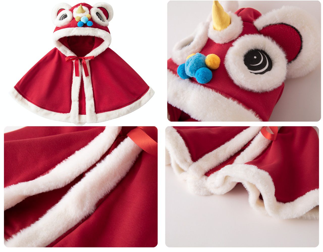 立體老虎頭斗篷