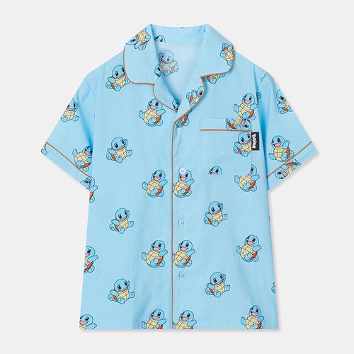SPAO KIDS短袖睡衣套裝-卡通人物傑尼龜-藍