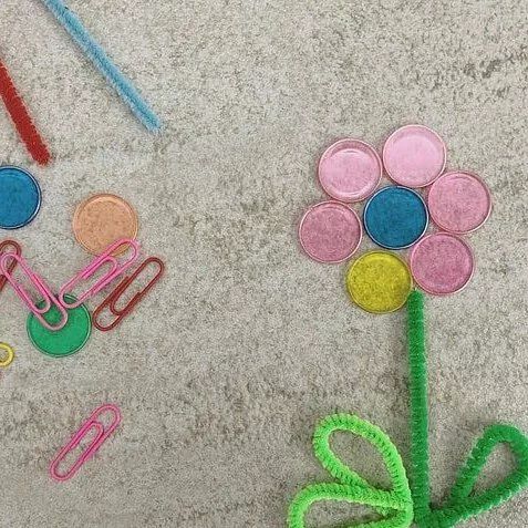 玩玩 Play - 韓國透明彩色芯片磁條組-磁鐵圓片約100片、磁棒*1(不挑色）