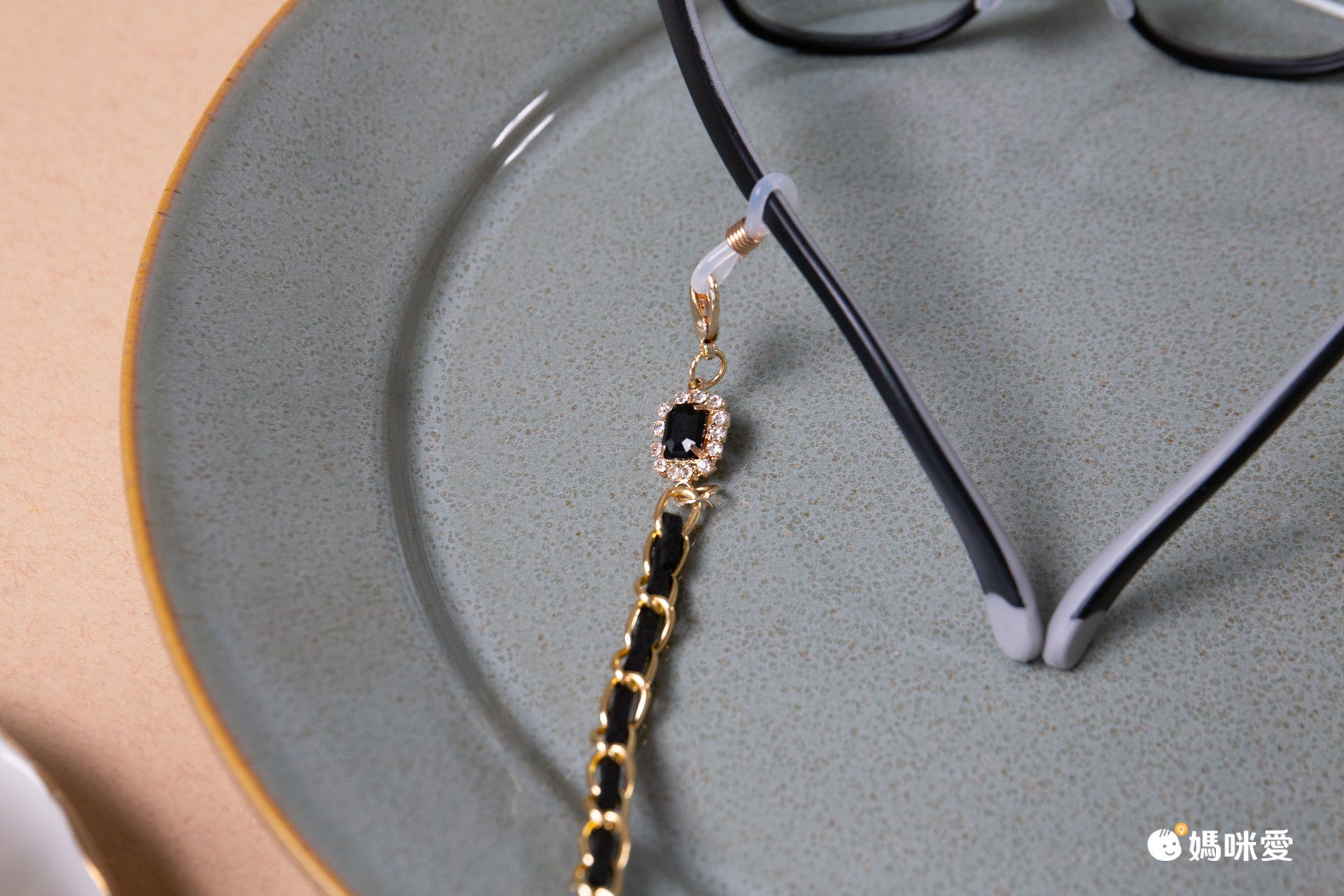 小香風時尚金屬口罩/眼鏡掛鏈-金色 (總長70cm)