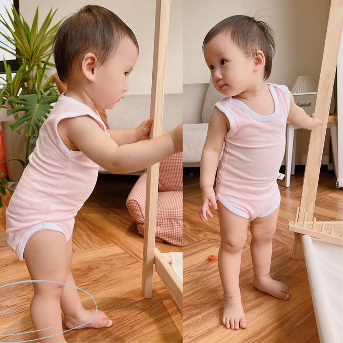 YOUrs - 棉甜背心包屁衣-青草綠