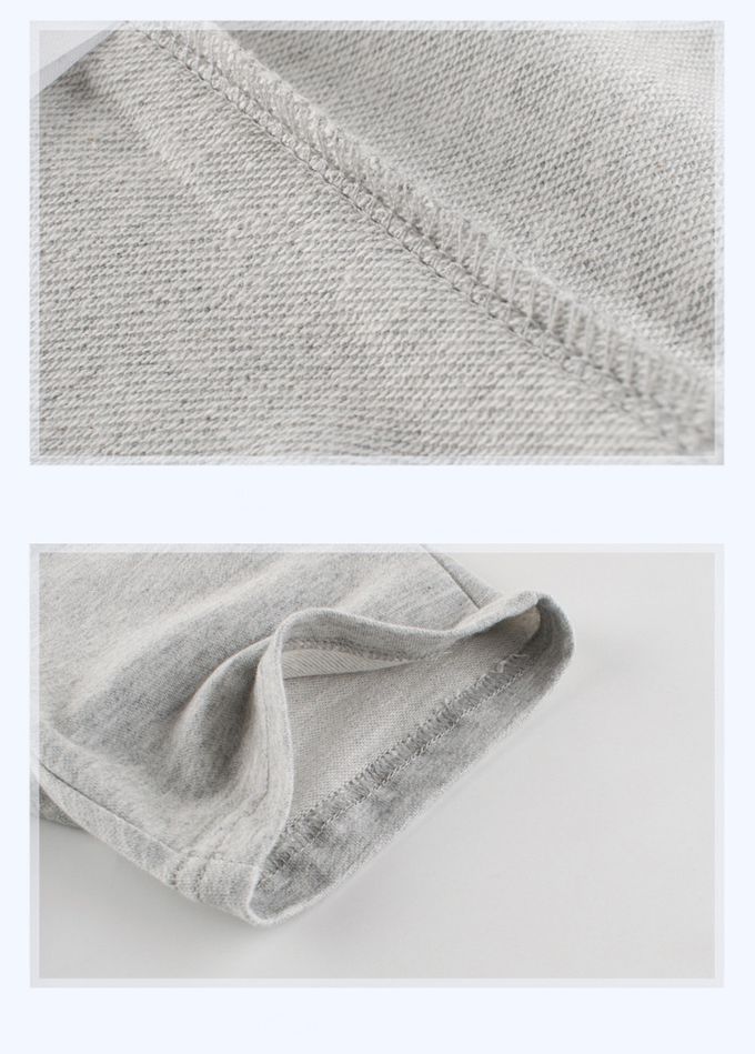 口袋恐龍五分褲-花灰