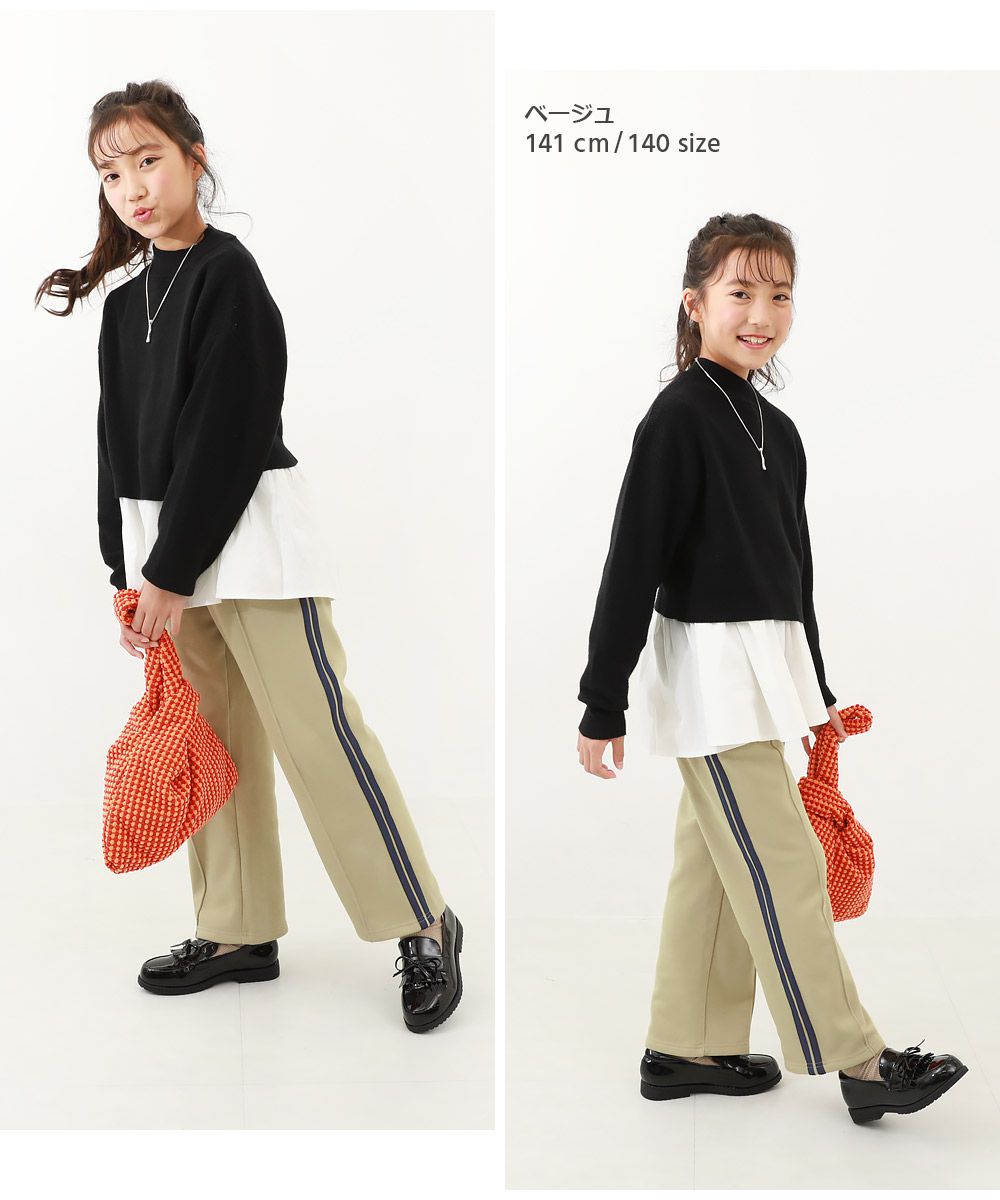 日本 devirock - 裏毛運動風側邊線條長褲-淺灰