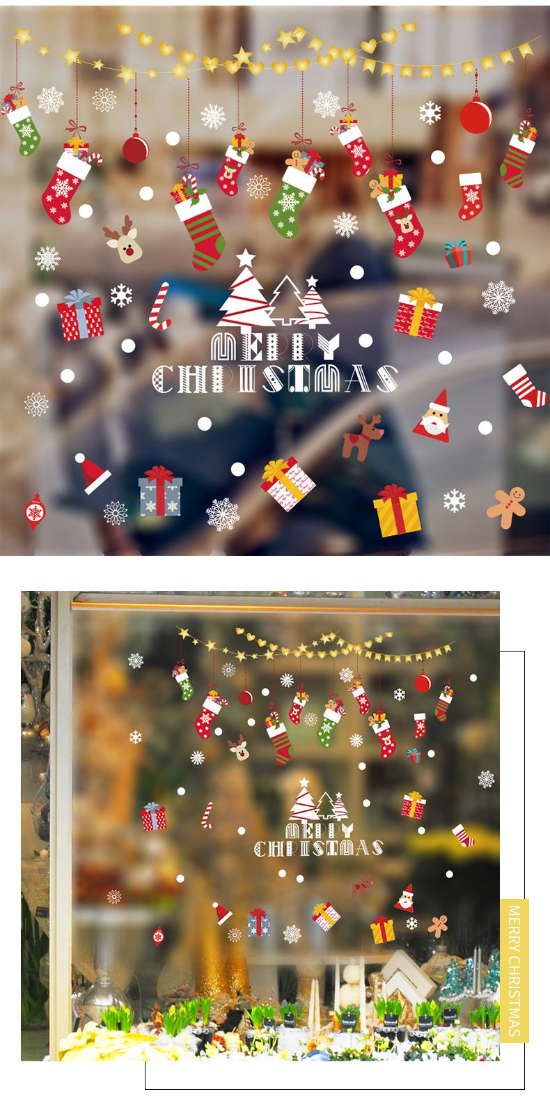 JB Design - 時尚壁貼-糖果襪吊飾 HM92044ds (60cm*90cm)