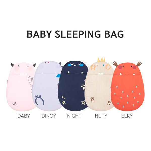 韓國Daby - 小怪獸嬰兒睡袋-堅果Nuty(淺褐) (適用：1~18個月，尺寸： 64 x 91 公分)