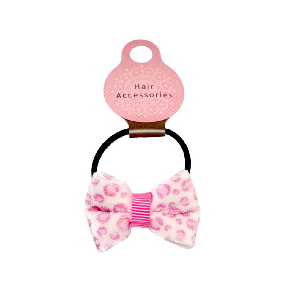 髮圈-豹紋蝴蝶結