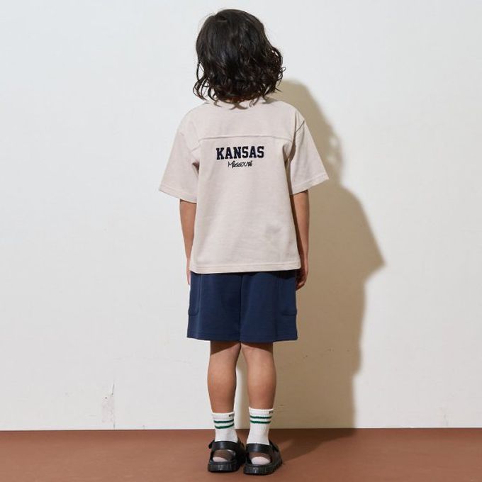 日本 b-ROOM - 柔款彈性大口袋素色短褲(4分丈)-炭灰