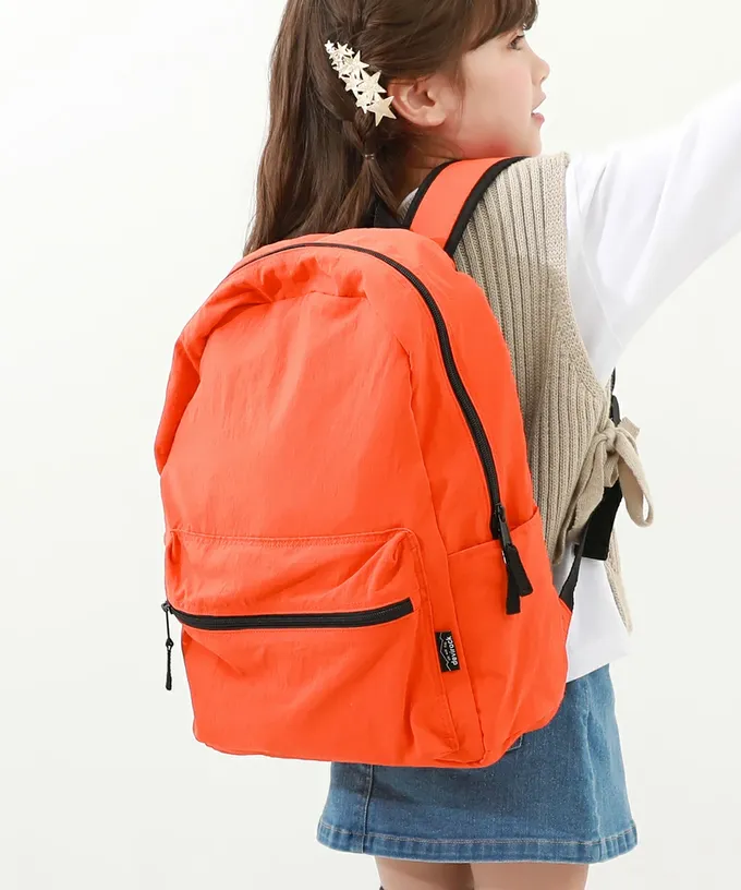 日本 devirock - 飽和色輕量舒適大容量休閒背包-紫 (約28x37x12cm)