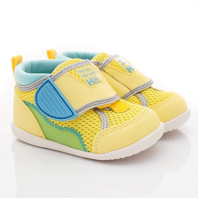 Moonstar日本月星 - 穩健寶寶學步款-MSB1453黃-學步鞋-黃