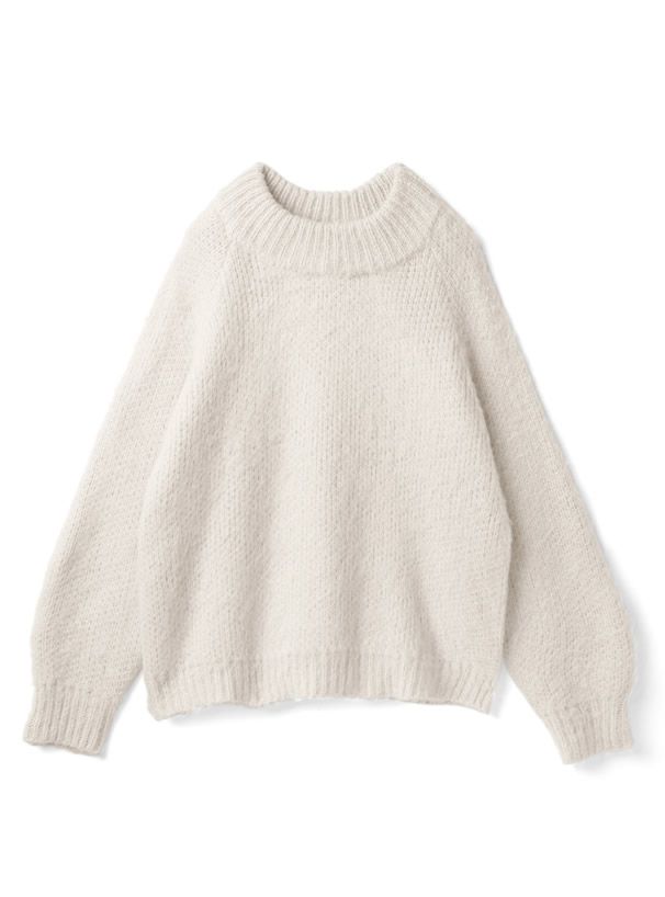 日本 GRL - 柔軟植絨編織毛衣-萊姆黃 (F)