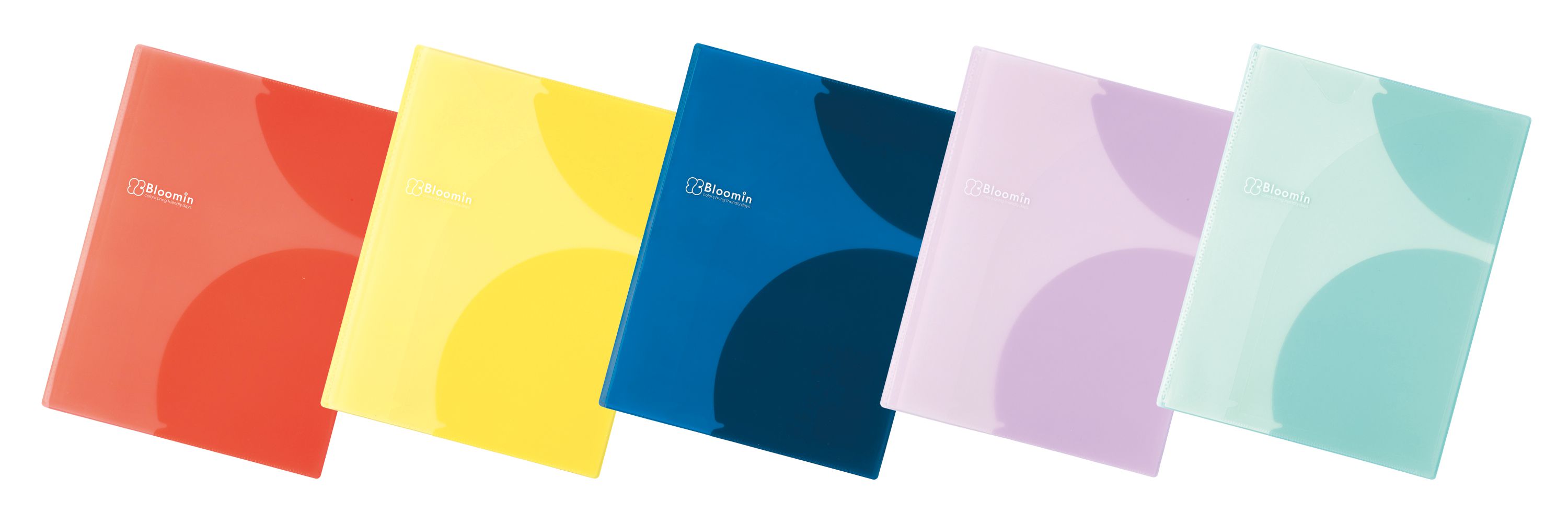 日本文具 LIHIT - 多重弧形卡夾設計文件資料夾-薄荷綠 (8P)-A4