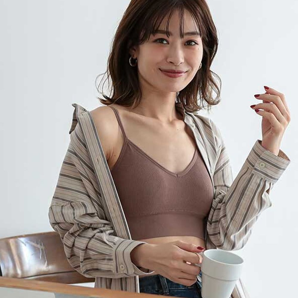 日本女裝代購 - 美背合身小可愛-咖啡 (Free)