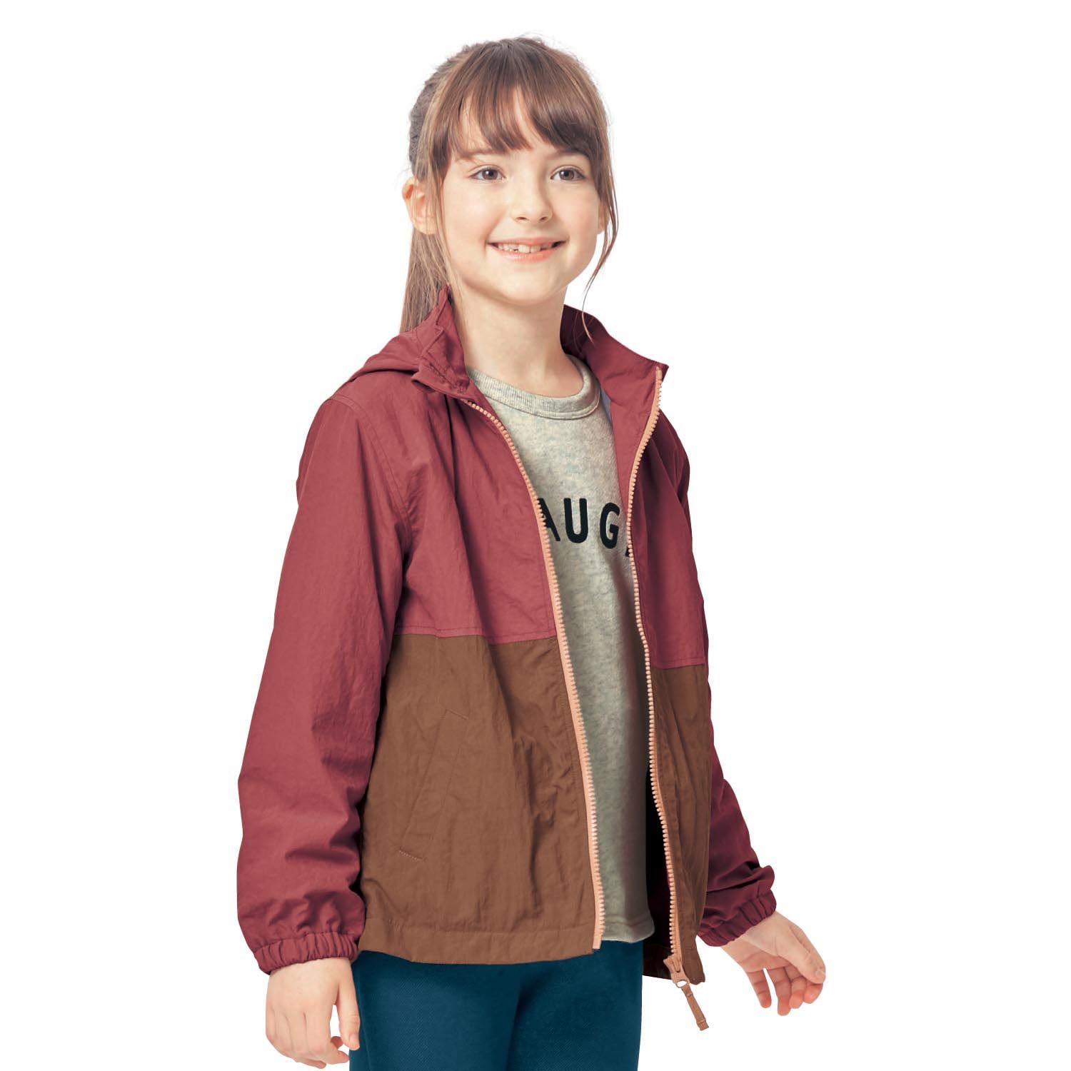 日本千趣會 - GITA 撥水加工 內刷毛防風外套-焦糖棕x海軍藍