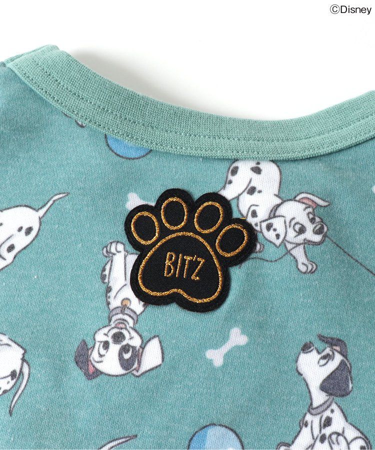 日本 BIT'Z - 限定角色印花長袖上衣-101忠狗-綠松石