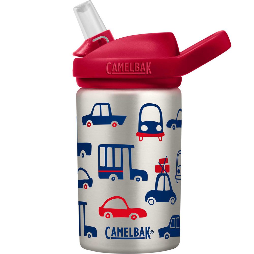 CamelBak - EDDY+ 兒童吸管不鏽鋼水瓶-車車集合 (400ml)-330g