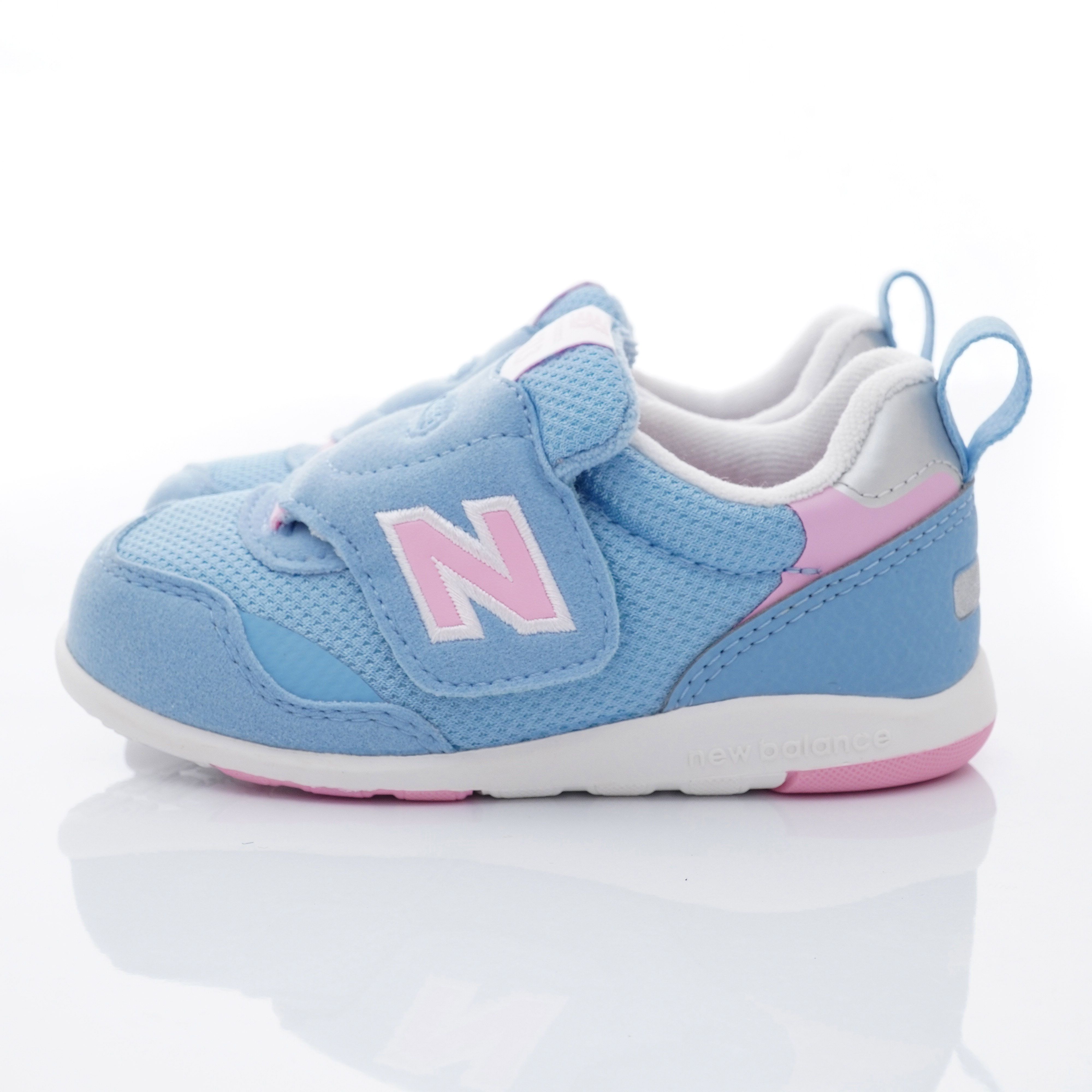 New Balance - NB313系列大絆帶休閒鞋款(小童段)-淺藍/粉紅