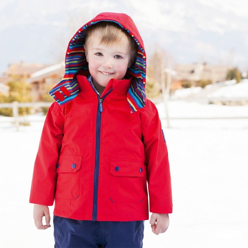 英國 JoJo Maman BeBe - 四合一多功能防水保暖連帽外套-恐龍學校