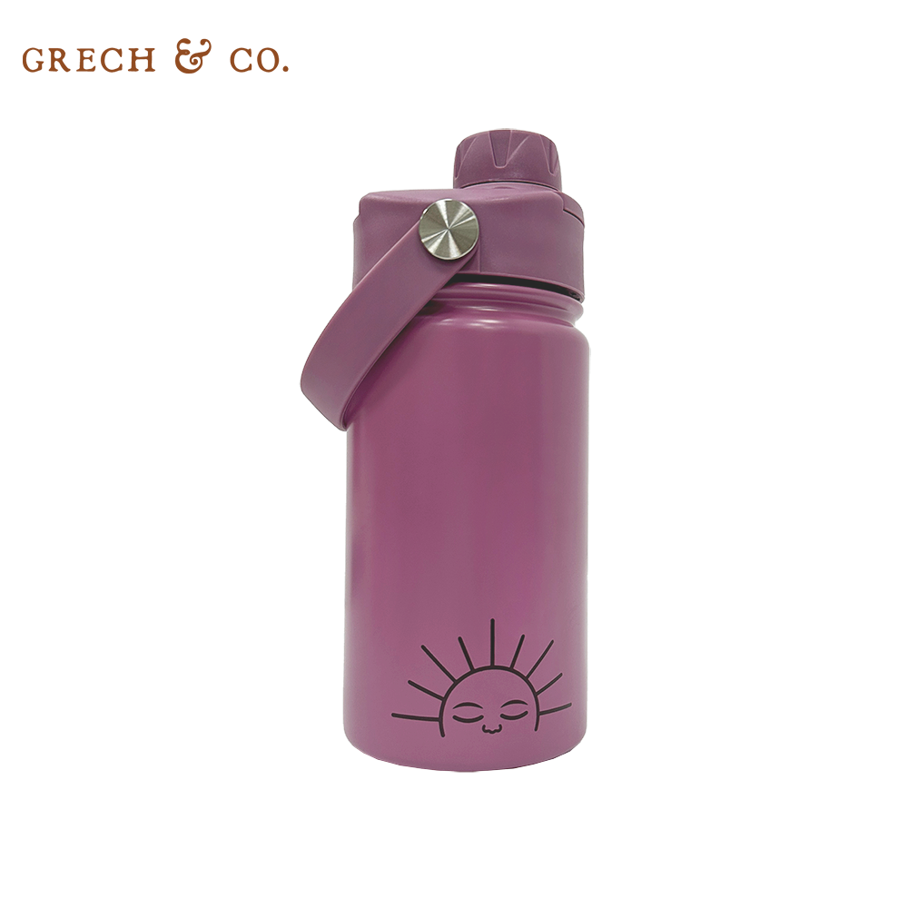 丹麥Grech&Co. - 不銹鋼直飲水壺-玫瑰紫 (420ml)